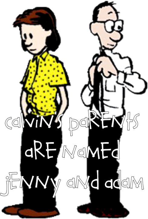 Calvin And Hobbes Calvin's Parents (500x739)