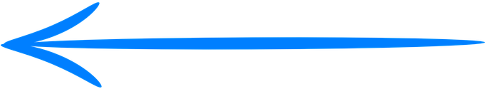 Arrow, Left, Blue, Handdrawn, Pointing - Transparent Blue Arrow Png (680x340)