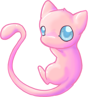 Cute Mew By Dragowlfly On Deviantart - Cute Pokemon Mew (350x385)