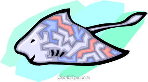 Manta Ray Royalty Free Vector Clip Art Illustration - Illustration (480x267)
