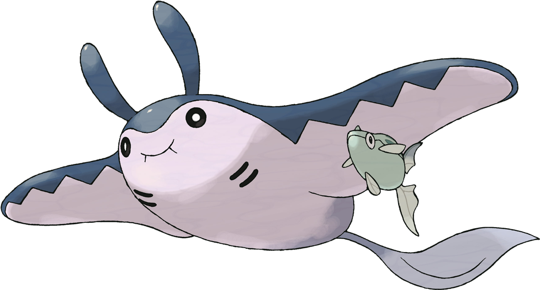 Official Art Of Mantine - Pokemon Mantine (1080x1080)