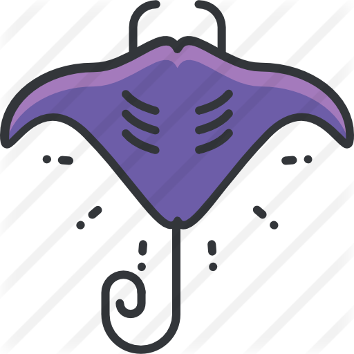 Manta Ray Free Icon - Manta Ray Free Icon (512x512)