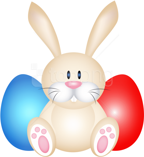 Free Png Download Easter Rabit Whit Eggs Clipart Png - Domestic Rabbit (480x525)