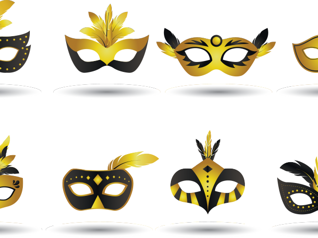 Masquerade Clipart Cartoon - Masquerade Vectors (640x480)