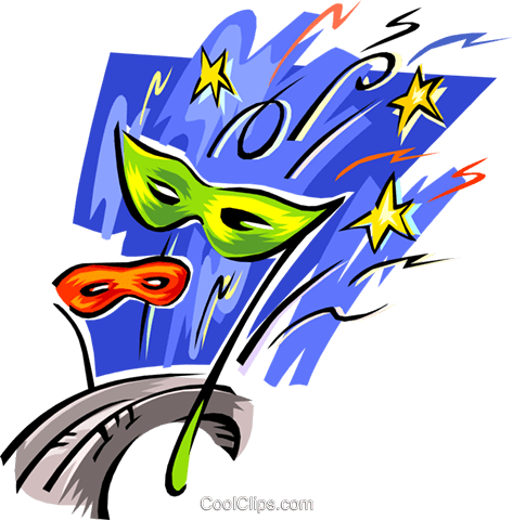 Masks For Ball Royalty Free Vector Clip Art Illustration - Illustration (473x480)
