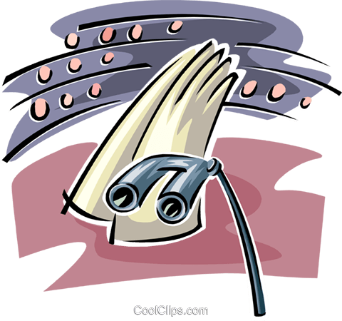 Opera Glasses Royalty Free Vector Clip Art Illustration - Illustration (480x450)