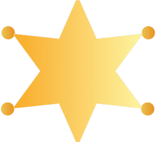 Cowboy Hat Clipart Sheriff Star - Vector Graphics (640x480)