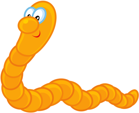 Grubs, Worms, Caterpillar, Snail, Insects, Spider, - Анимашки Насекомые (500x426)