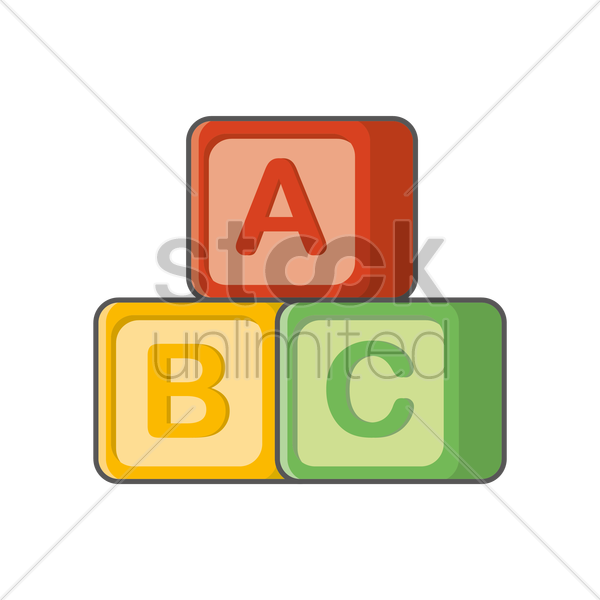 Abc Blocks Clipart At Getdrawings - Vector Graphics (600x600)