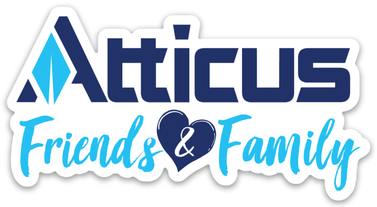Atticus Friends & Family Sticker - Atticus Friends & Family Sticker (739x406)