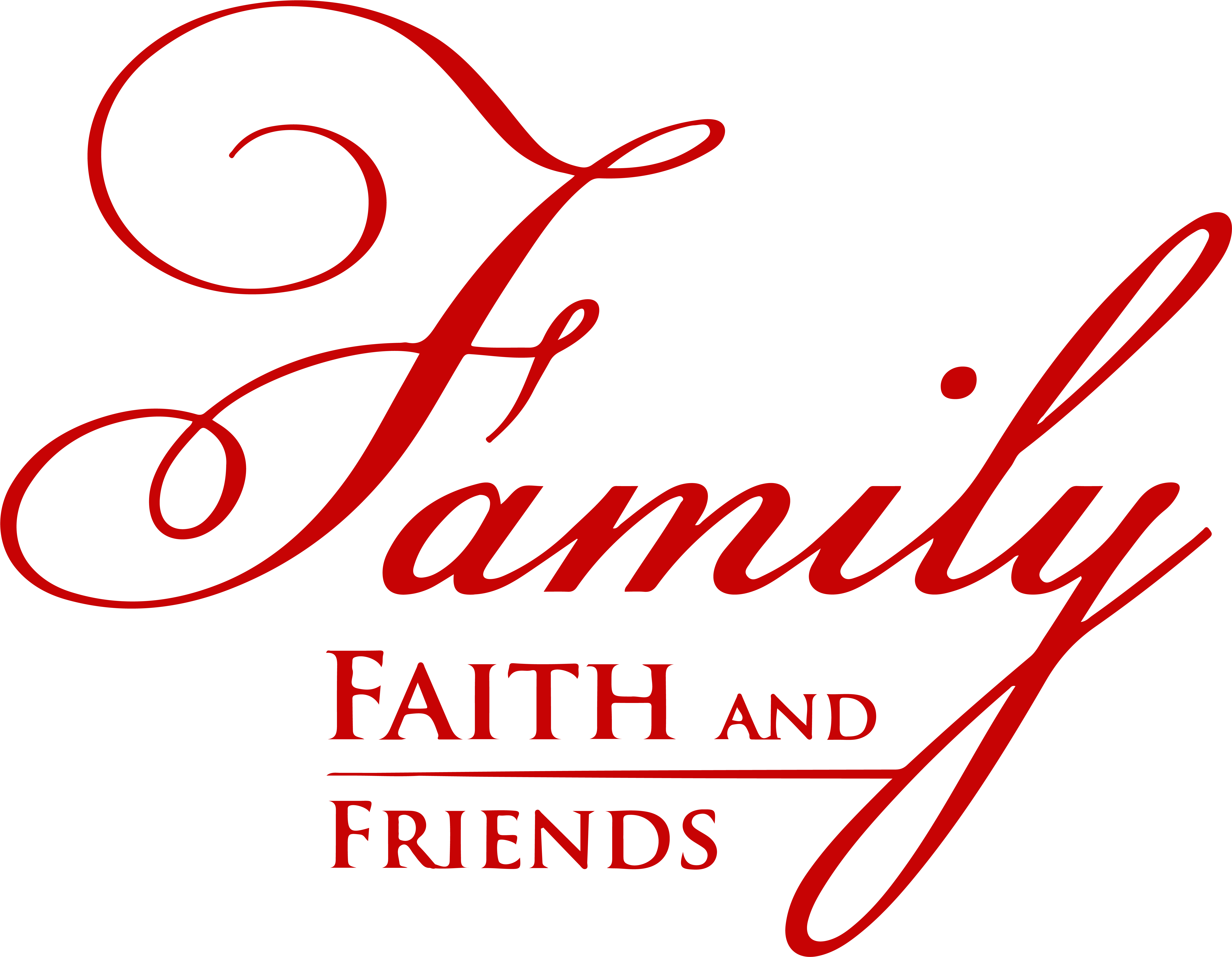 Family Faith And Friends Vinyl Decal Sticker Quote - Cursive Fancy Letter Q (6600x5150)
