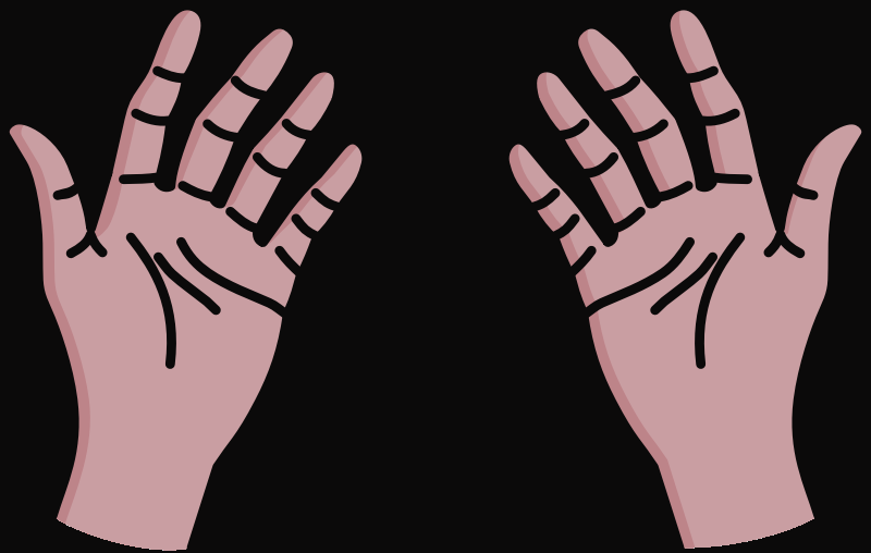 High Five Hand Clipart Clipart Kid How Do I Use Clip - Cartoon Prayer Hand Png (800x508)