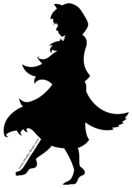 Clipart Freeuse Lumberjack Clipart Little Red Riding - Red Riding Hood Silhouette Png (400x648)