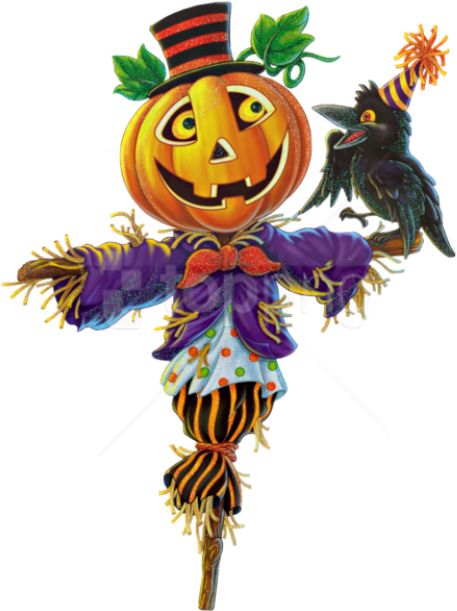 Free Png Pumpkin Scarecrow Png Images Transparent - Scarecrow Halloween Clipart (480x625)
