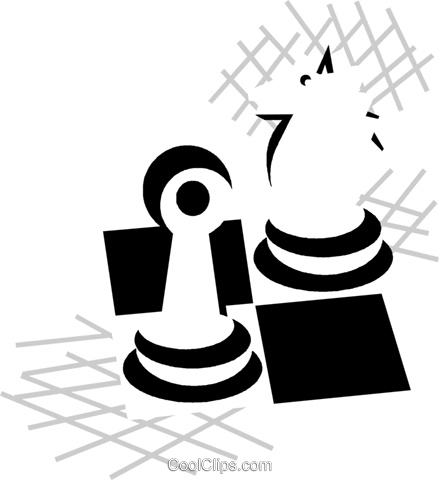 Chess Pieces Royalty Free Vector Clip Art Illustration - Illustration (439x480)