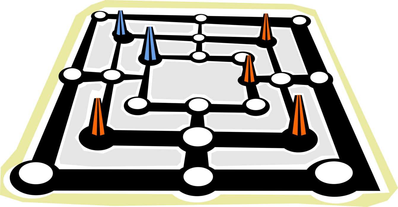 Vector Illustration Of Board Game Counters Or Pieces - Vector Illustration Of Board Game Counters Or Pieces (1342x700)