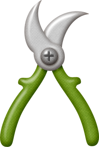 Clippers Garden Clipart, Garden Tools, Planner Stickers, - Metalworking Hand Tool (336x500)