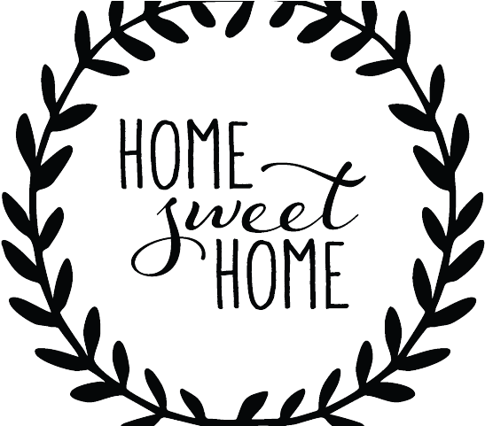 Quote Clipart Sweet - Home Sweet Home Modern (640x480)