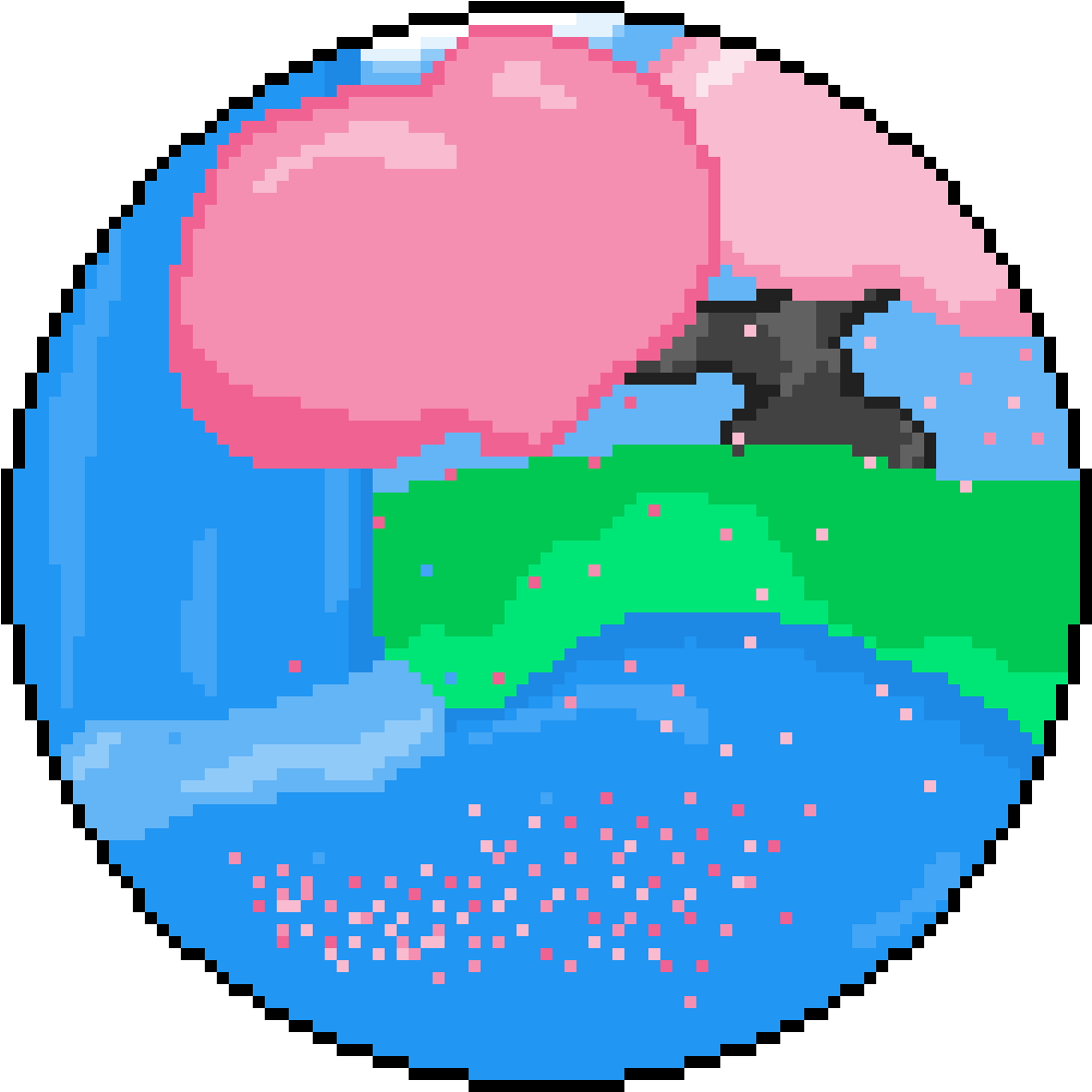 Cherry Tree Water Fall - Hotline Miami Mask Png (1200x1200)