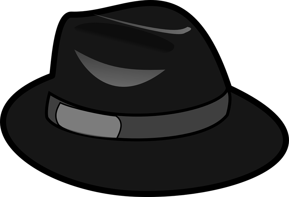 File Hat Png Wikimedia - Black Hat Clipart (960x656)
