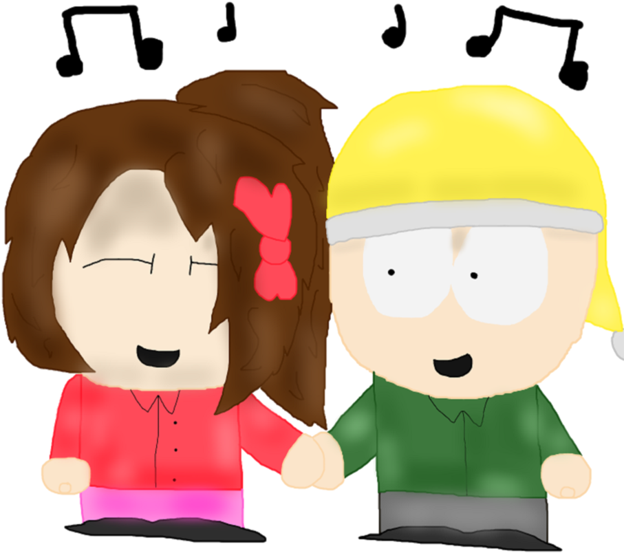 Best Friends Christmas Caroling By Yandere - Cartoon (978x817)