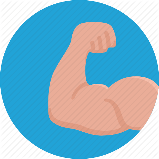 Strength Icon Clipart Muscle Strength Training Bodybuilding - Fitness Round Icon (512x512)