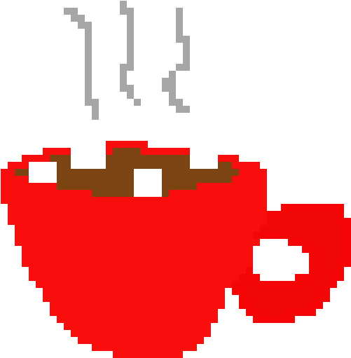 Hot Cocoa - Apple Pixel Art (630x540)