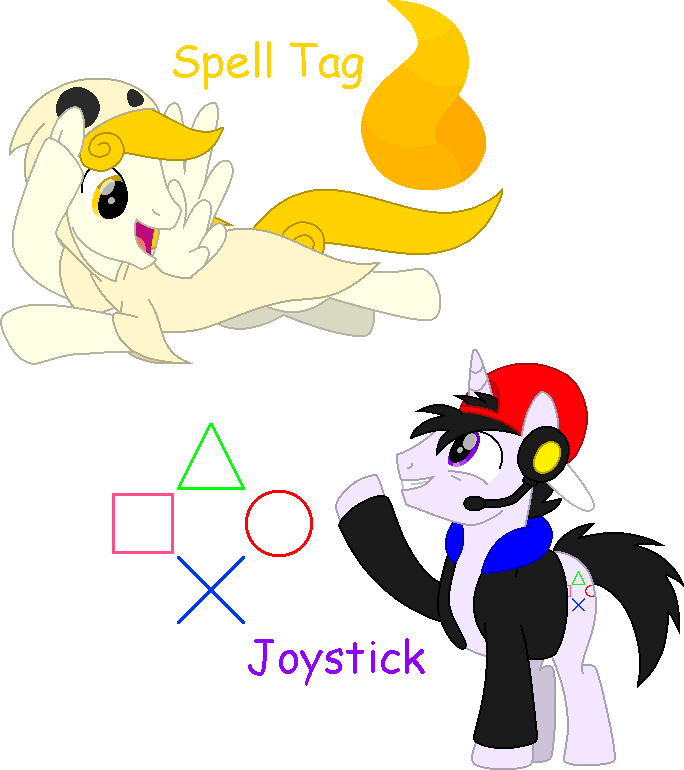 “i've Decided To Draw Gamer And Ghost As Ponies, And - Cartoon (684x770)