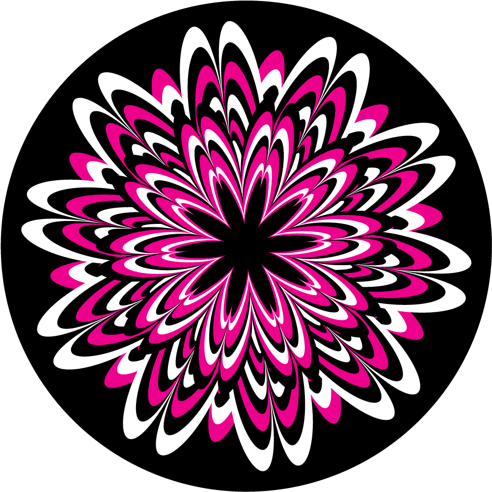 Purple Flower Clipart Flower Burst - Circle (1200x1200)