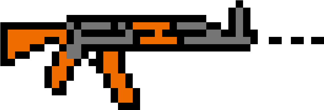 Burst Ar - Ak 47 Pixel Art (1200x600)