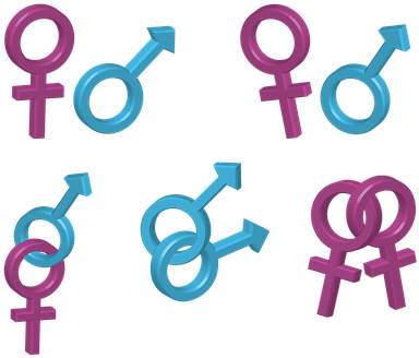 Man Woman Symbol Clipart - Man Woman Symbol Clipart (423x340)