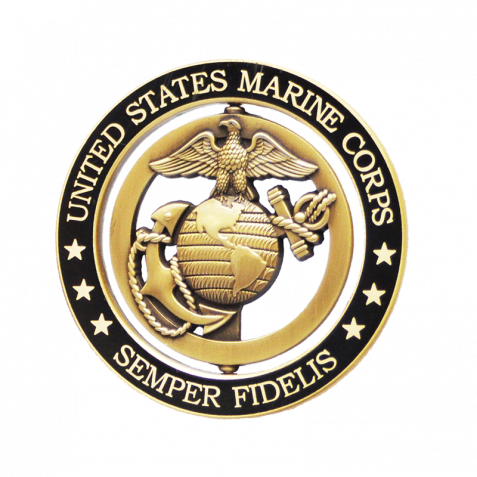 Trend Usmc Eagle, Globe & Anchor Spinner Coin - Eagle Globe And Anchor Hd (477x477)