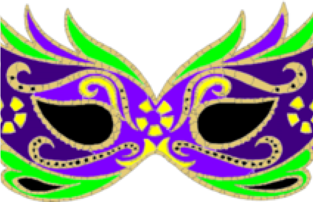 Transparent Mardi Gras Mask Clip Art (640x480)