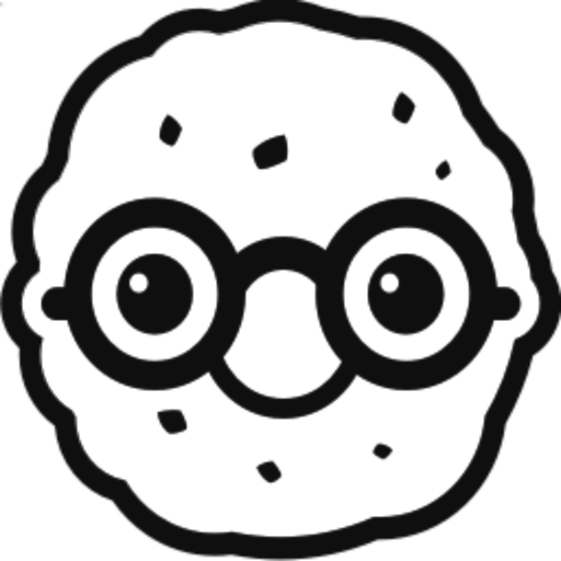 Smart Cookie Black And White (512x512)