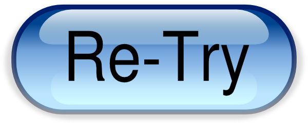 Re-try Svg Clip Arts 600 X 242 Px - Re-try Svg Clip Arts 600 X 242 Px (600x242)