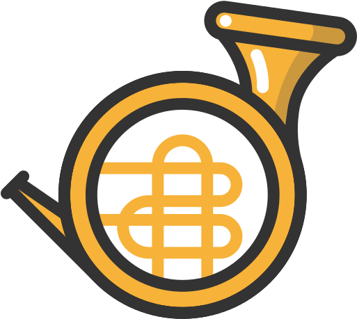 French Horn Png File - French Horn Icon Png - (512x512) Png Clipart