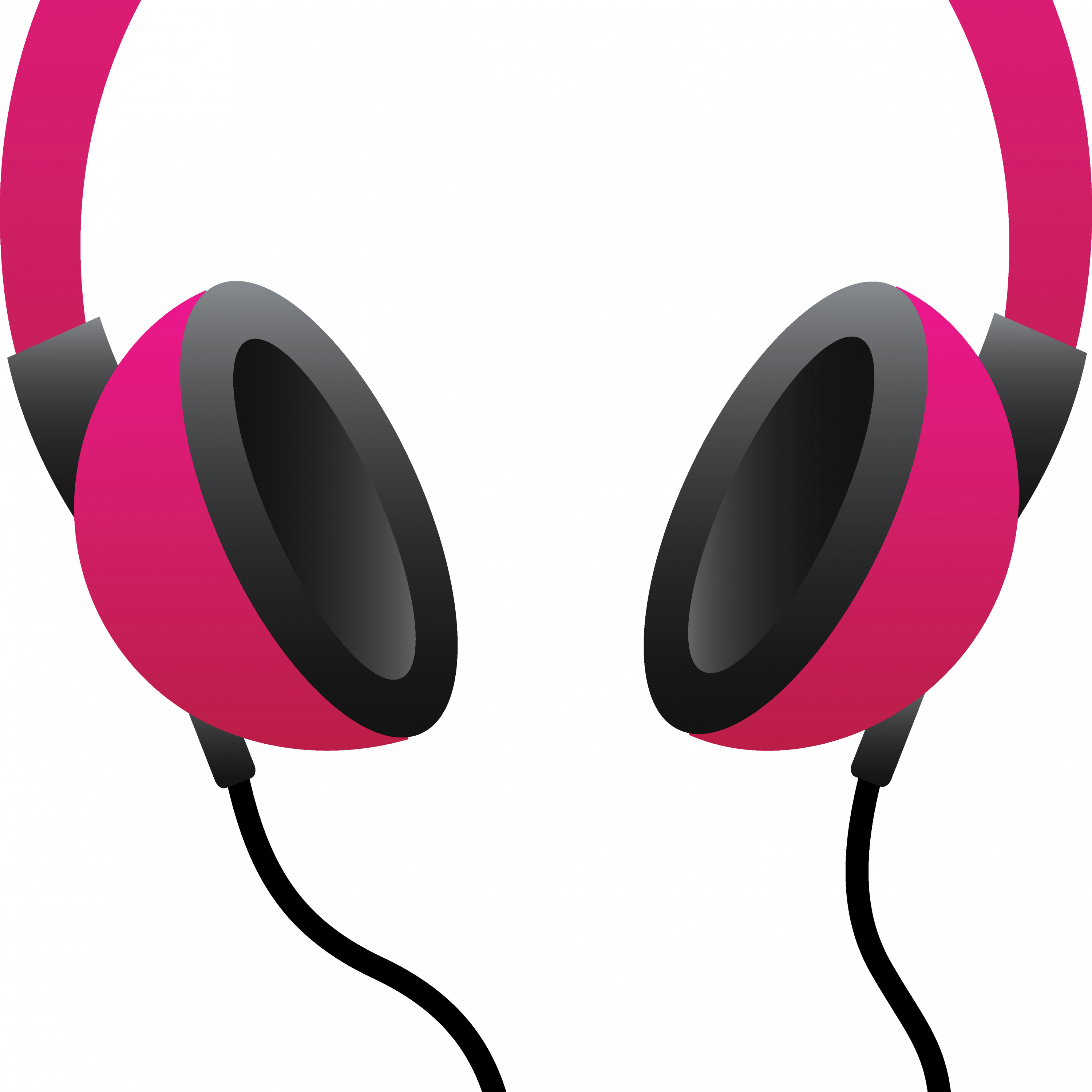 Headphones Clipart Clipart Hd - Clipart Pink Headphones Png (3000x3000)