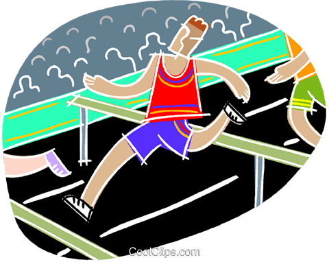 Running Hurtles Royalty Free Vector Clip Art Illustration - Illustration (480x382)