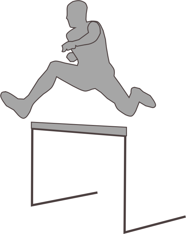 Brave Learning - Hurdle Clip Art (617x775)