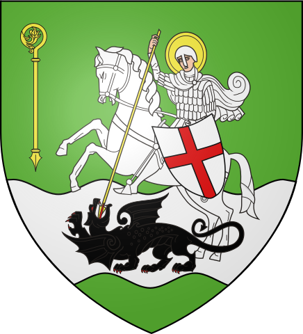 218 × 240 Pixels - Blason Saint Georges (436x480)