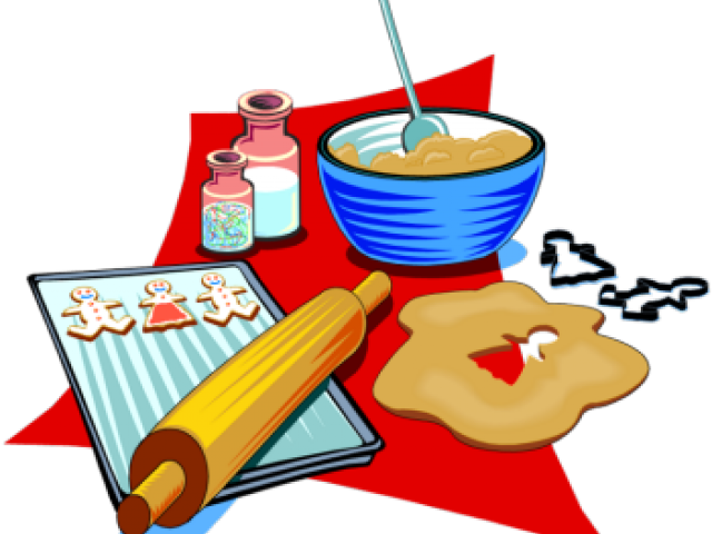 Cookies Clipart Pastry - Making Gingerbread Cookies Clip Art (640x480)