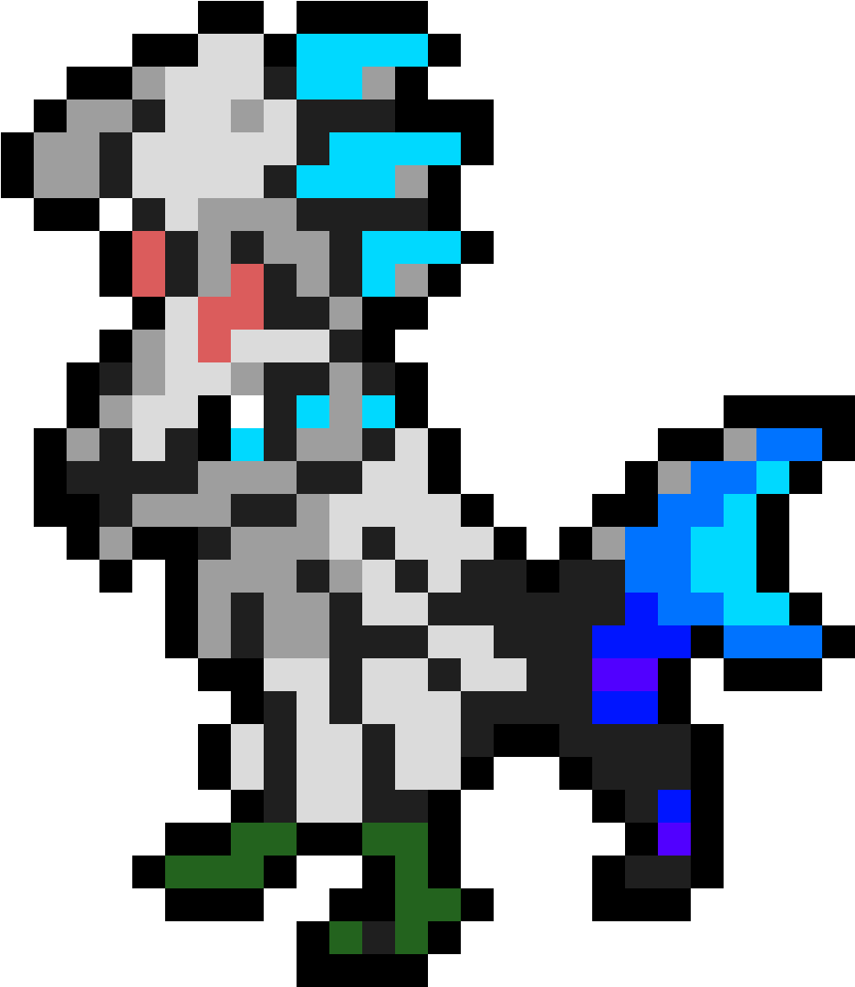 Silvally Tipo Agua - Pixel Art Silvally (1184x1184)