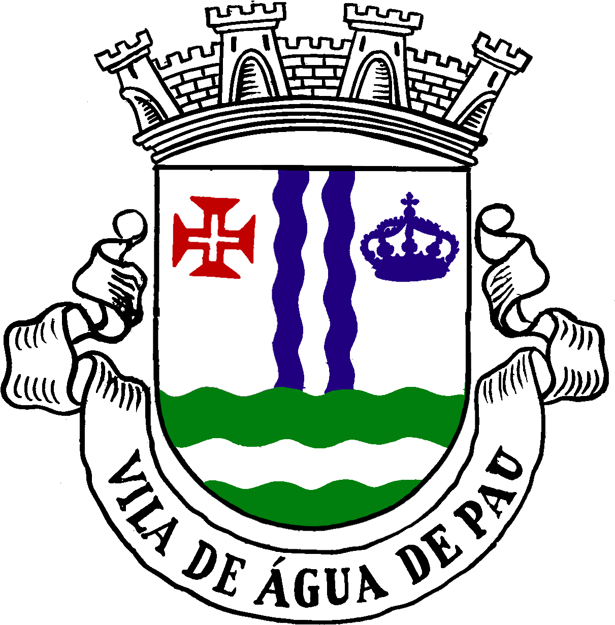Stadtwappen Agua De Pau - Palo Alto Vikings Logo (1347x1261)