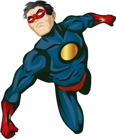 Super Hero Clip Art Best Web Clipart Png Clipart Hero - Superhero Png (421x500)
