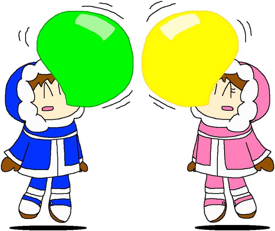 Ice Climbers Popo And Nana Bubble Gum Air 2 By Pokegirlrules - Ice Climbers Popo (996x802)