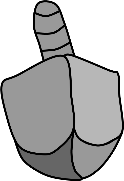 Dreidel, Silver, Toy, Png Dreidel, Black And White - Dreidel, Silver, Toy, Png Dreidel, Black And White (816x1056)