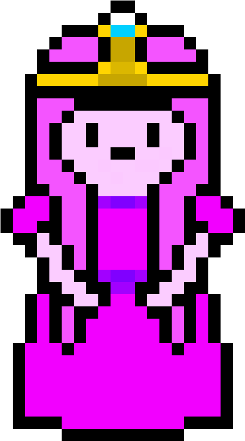 Princess Bubble Gum - Hora De Aventuras Hama Beads (840x1200)