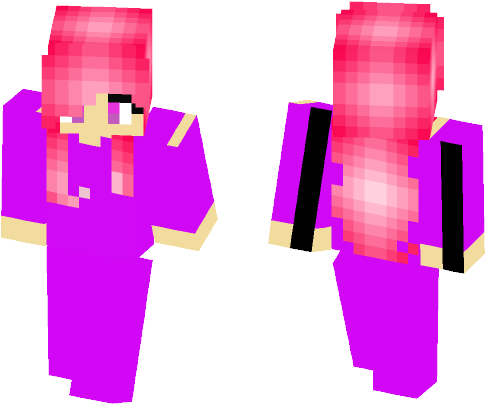 Bubble Gum Girl Onesie - Ragnar Lothbrok Skin Minecraft (584x497)