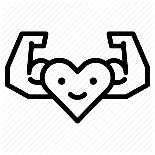 Strong Heart Icon Clipart Reval-sport Sports & Waterpark - Heart Strong (512x512)