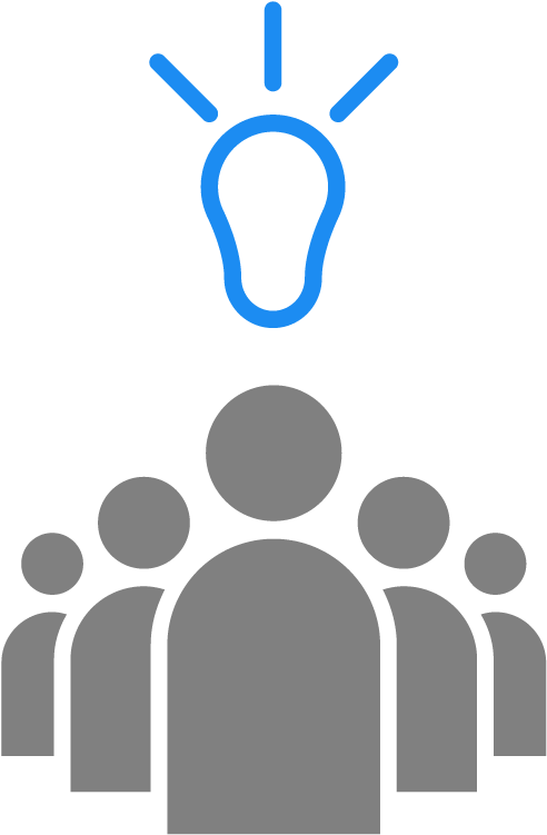 Bulb And People - Community Icon (555x810)